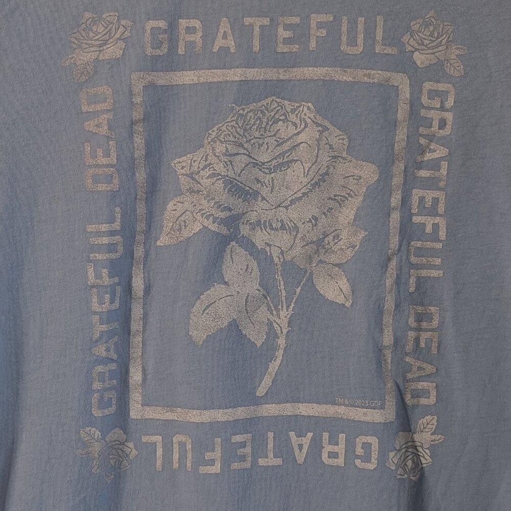 Grateful Dead Graphic Tee Abercrombie Kids Blue Band Shirt 13/14 - Picture 3 of 5